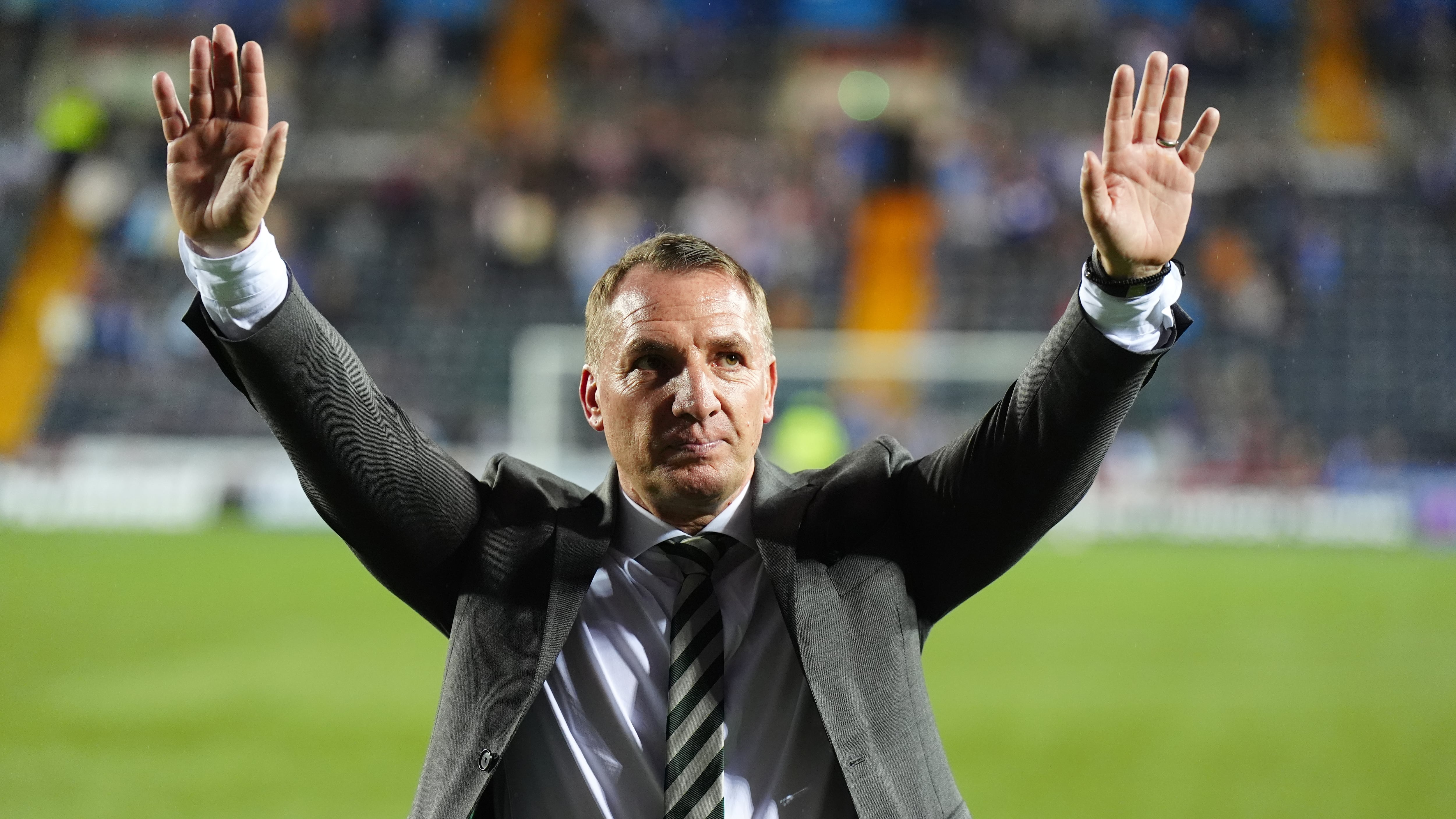 Brendan Rodgers appreciated the backing of supporters at Kilmarnock