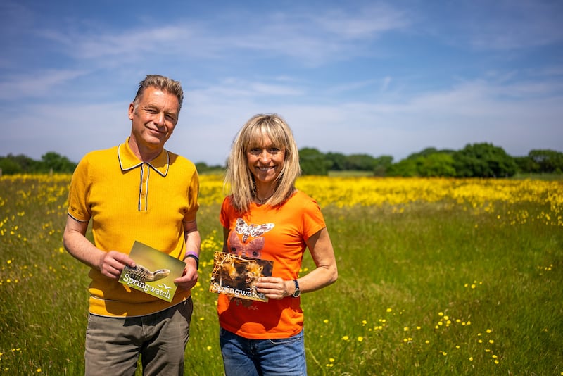 BBC’s Springwatch presenters Chris Packham and Michaela Strachan.