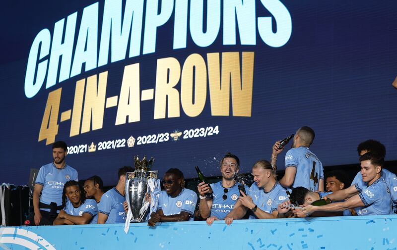 City celebrated their fourth successive title in 2024