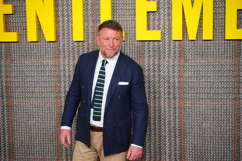 Guy Ritchie attending the premiere of Netflix series The Gentlemen at the Theatre Royal Drury Lane, London