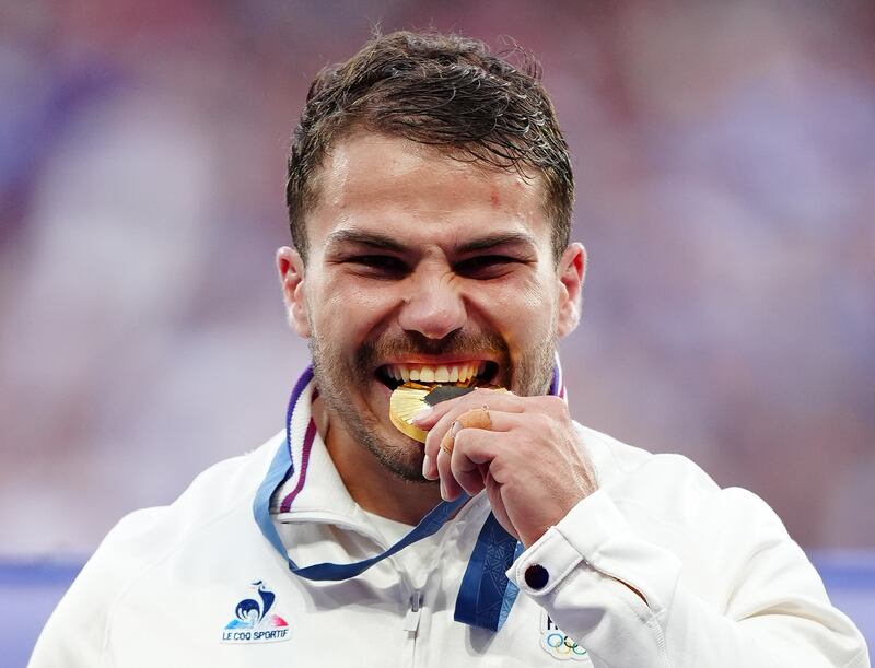 Antoine Dupont helped France win men’s sevens gold at the Paris Olympics