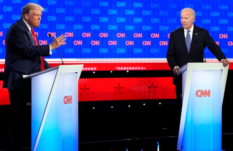 Both participants agreed to hold the debate without an audience (Gerald Herbert/AP)
