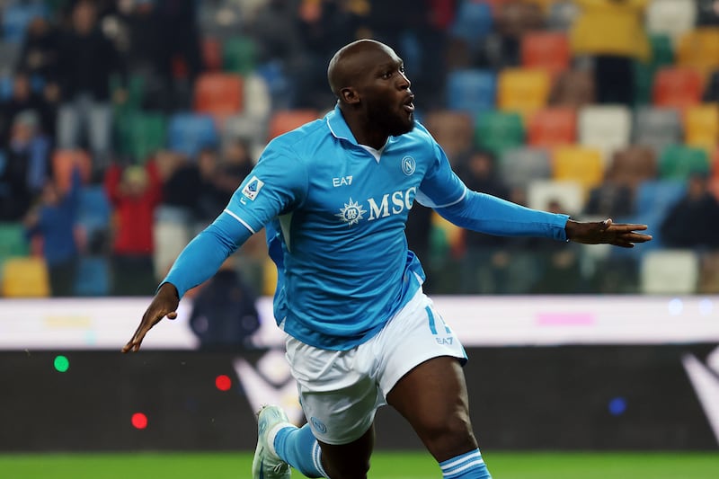 Romelu Lukaku equalised for Napoli (Andrea Bressanutti/AP)