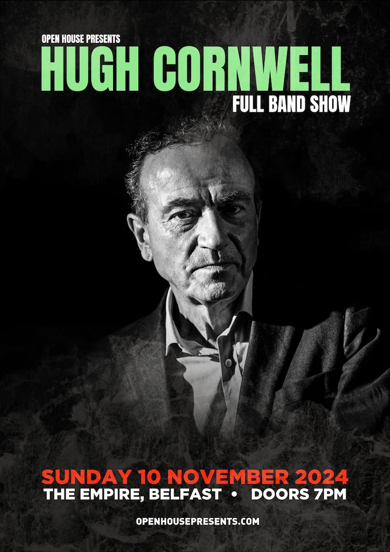 Hugh Cornwell plays The Empire in Belfast on Sunday evening