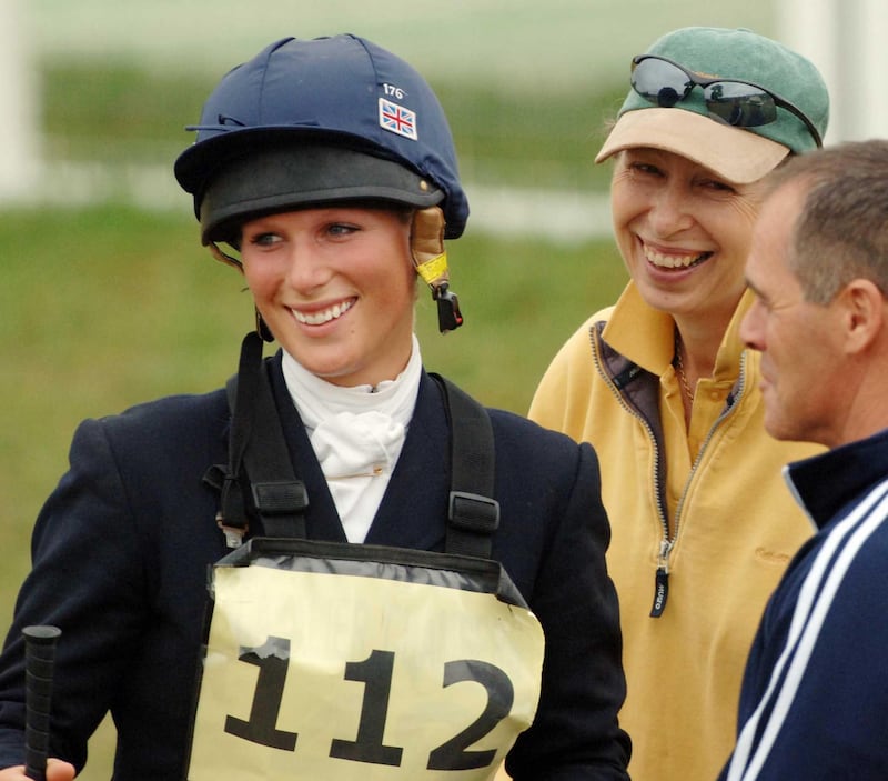Zara Tindall with her mother the Princess Royal at the Festival of British Eventing at Gatcombe Park in 2006