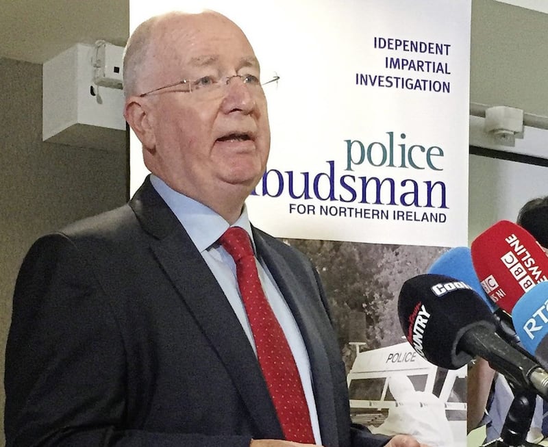 Police Ombudsman Dr Michael Maguire speaking to the media in 2016 when he delivered the Loughinisland report. Picture by David Young/PA Wire. 