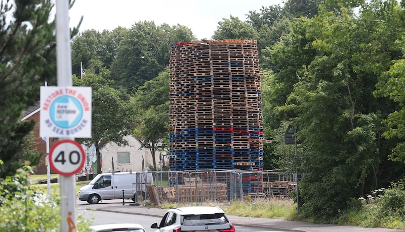 The Bonfire on Shaws Bridge in South Belfast