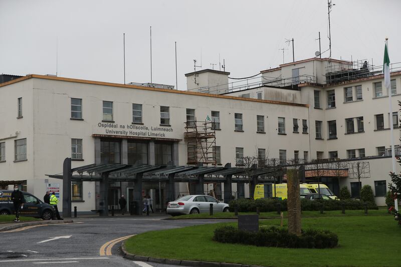 University Hospital Limerick had a budget of 382 million euro, Mr Harris said