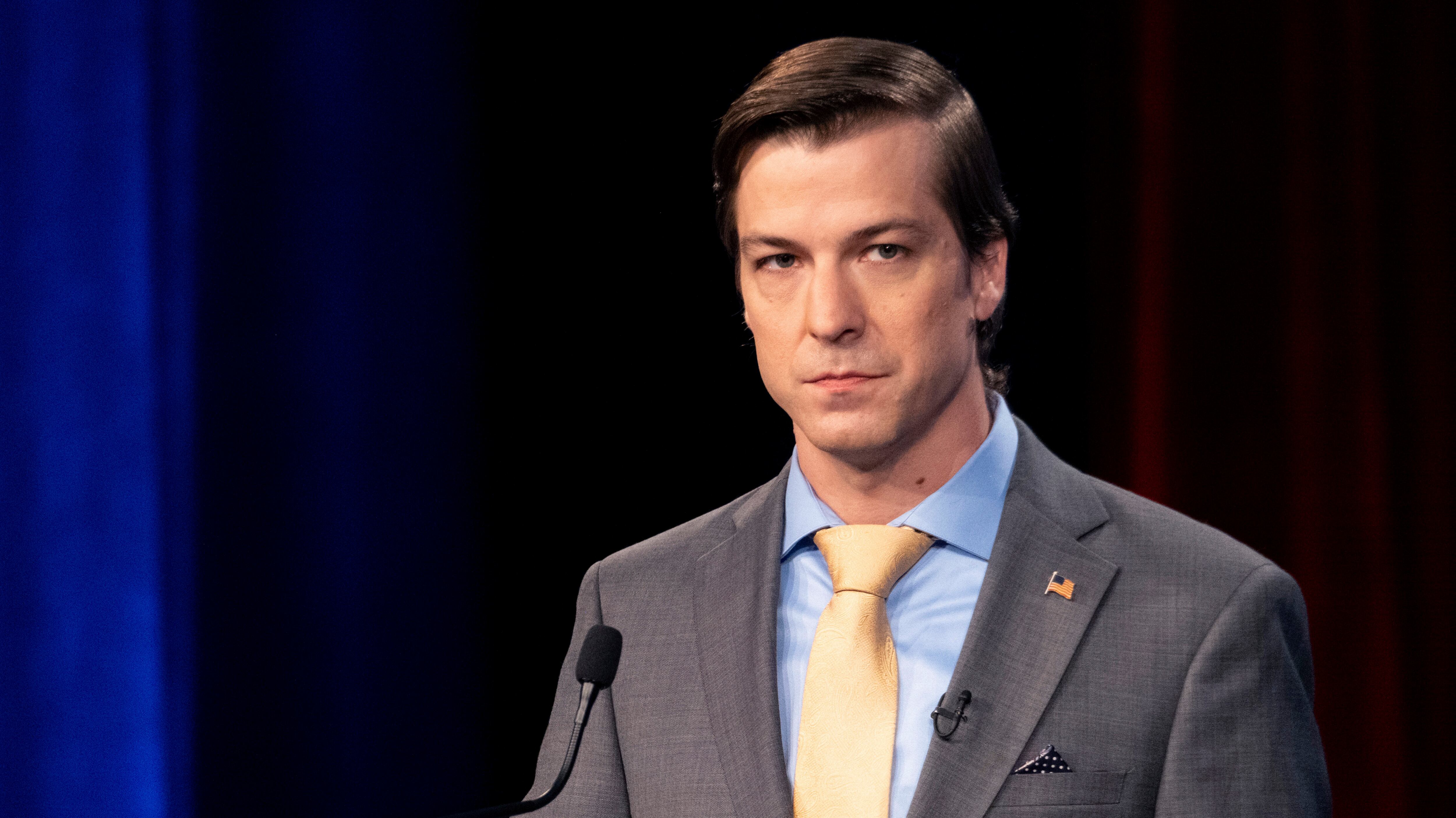 Chase Oliver is the Libertarian Party’s nominee for US president (AP Photo/Ben Gray, File)