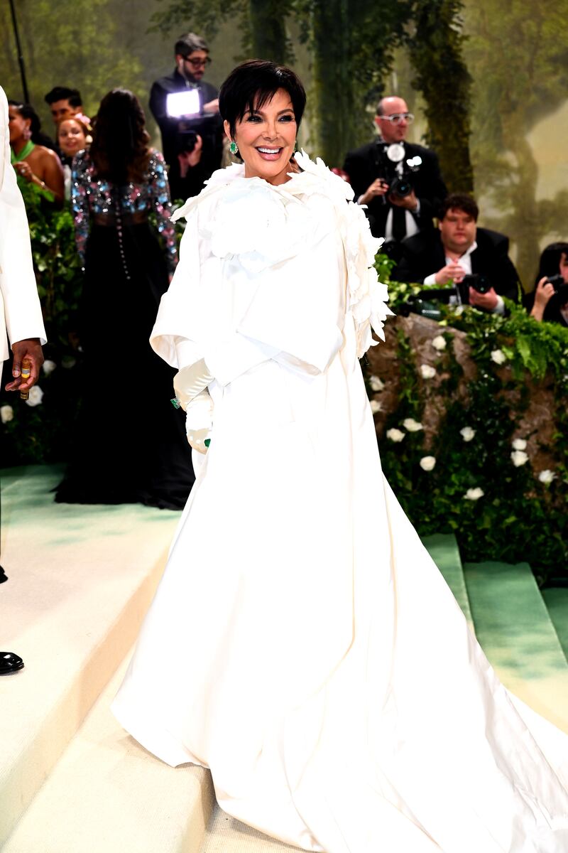 Kris Jenner attending the Met Gala