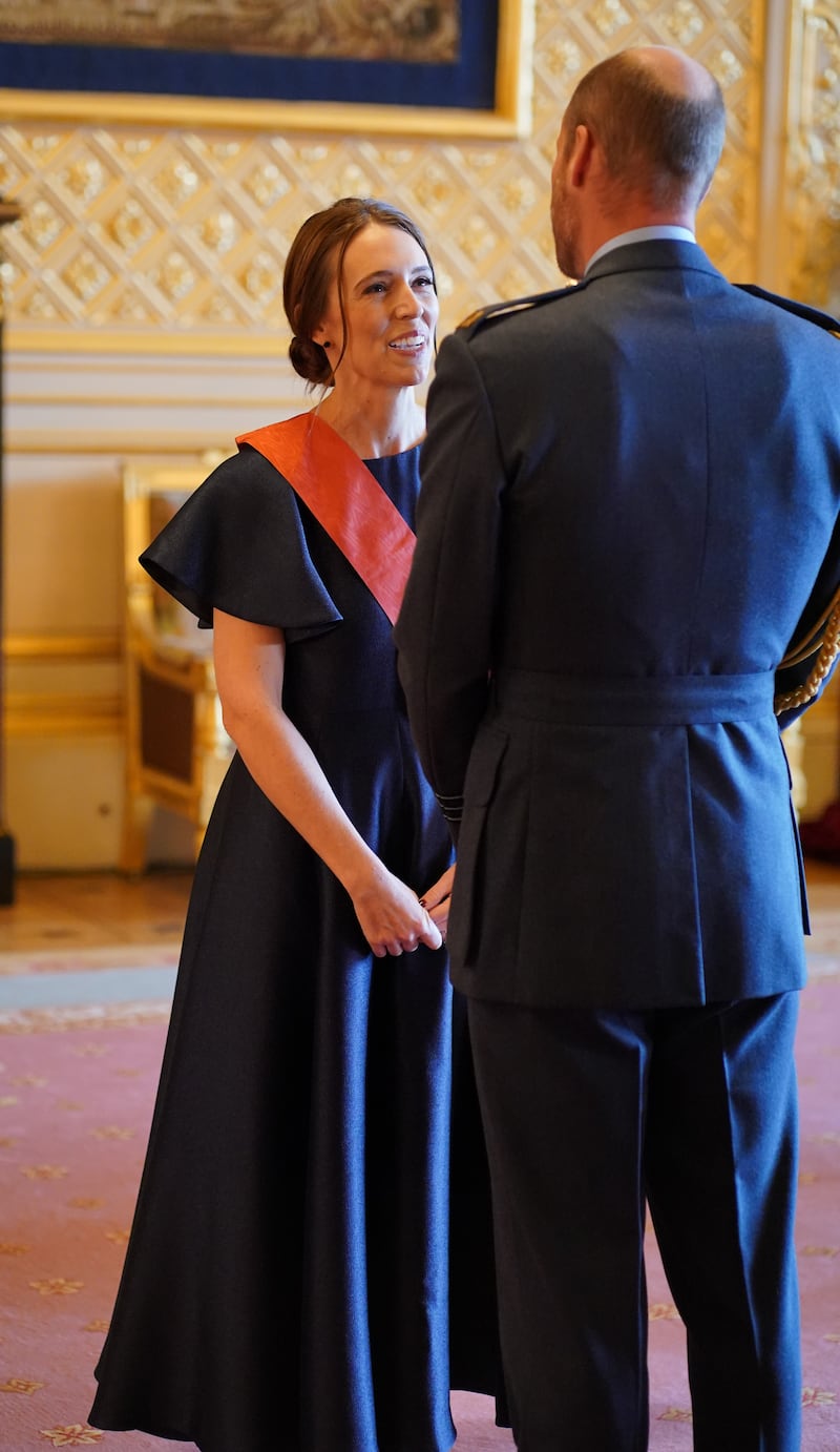 Dame Jacdina said it was ‘particularly special’ receiving her honour from William