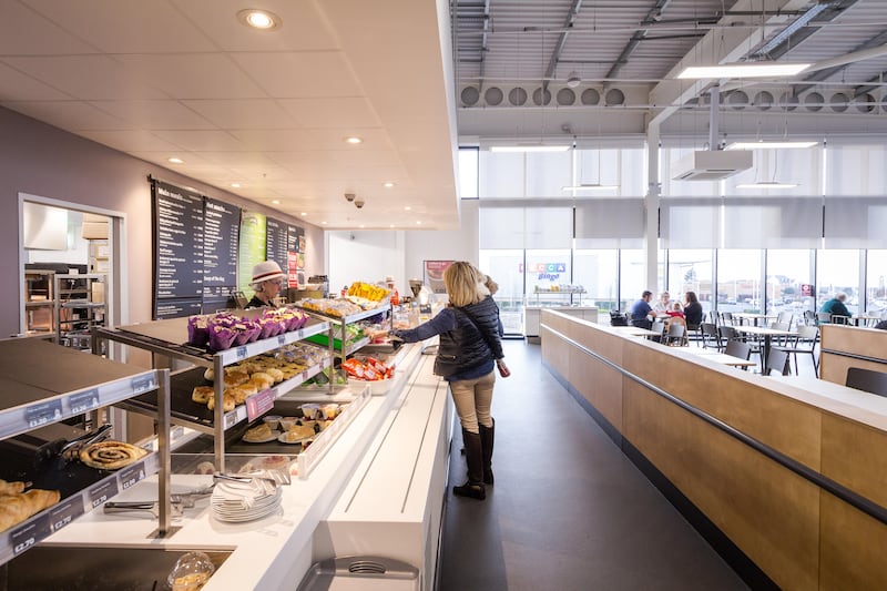 Cafe at Sainsbury’s superstore, Thanet, Kent. Sainsbury’s is to shut its 61 remaining store cafes