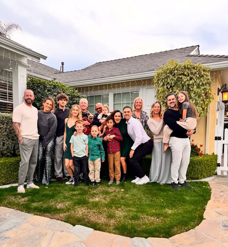 Mandy and Raymond Church with their children and grandchildren