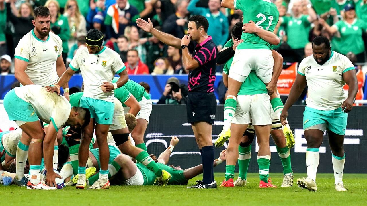Ireland beat South Africa during the pool stage of last year’s Rugby World Cup