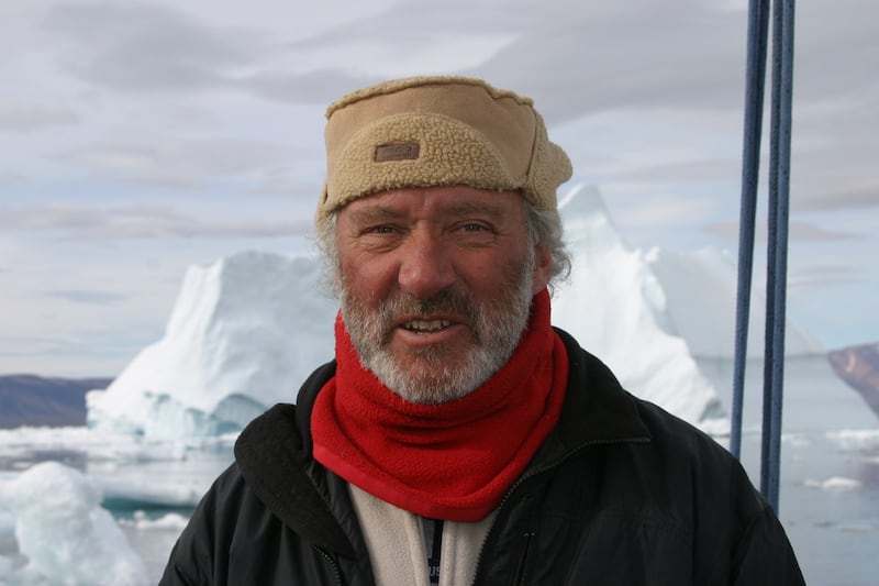 UTV man Brian Black was on the frontline of reporting how climate change is damaging our glaciers. Picture via Twitter