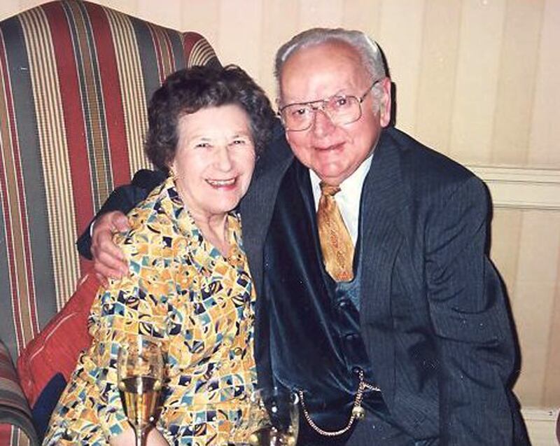 Una Crown, 86, pictured with her late husband Jack