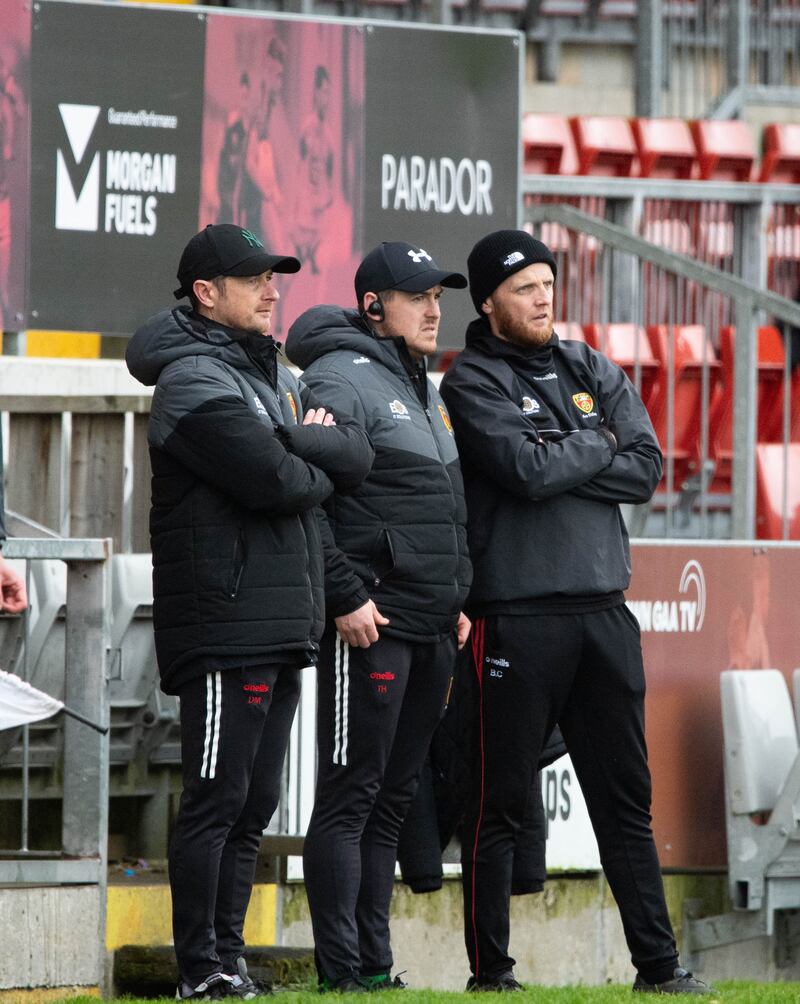 Darren Mullen (left) is part of Benny Coulter's Down minor management team this year                    Picture: Laura McCaul