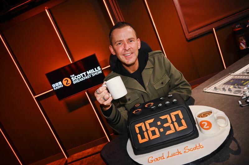 Scott Mills hosting his first Breakfast Show on BBC Radio 2