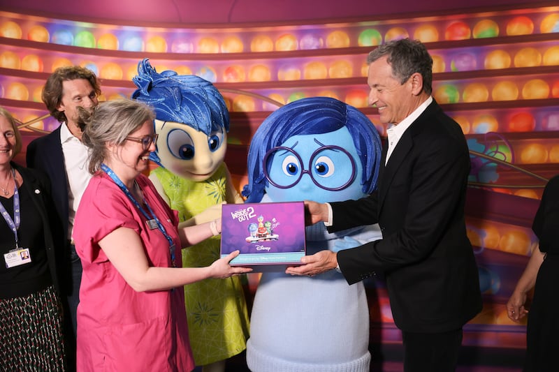 Chief executive of The Walt Disney Company, Bob Iger, visits Great Ormond Street Hospital for Children
