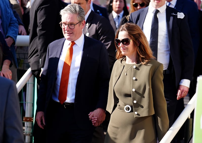 Prime Minister Sir Keir Starmer with his wife Victoria