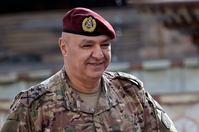 Lebanese Army Commander General Joseph Aoun (AP)