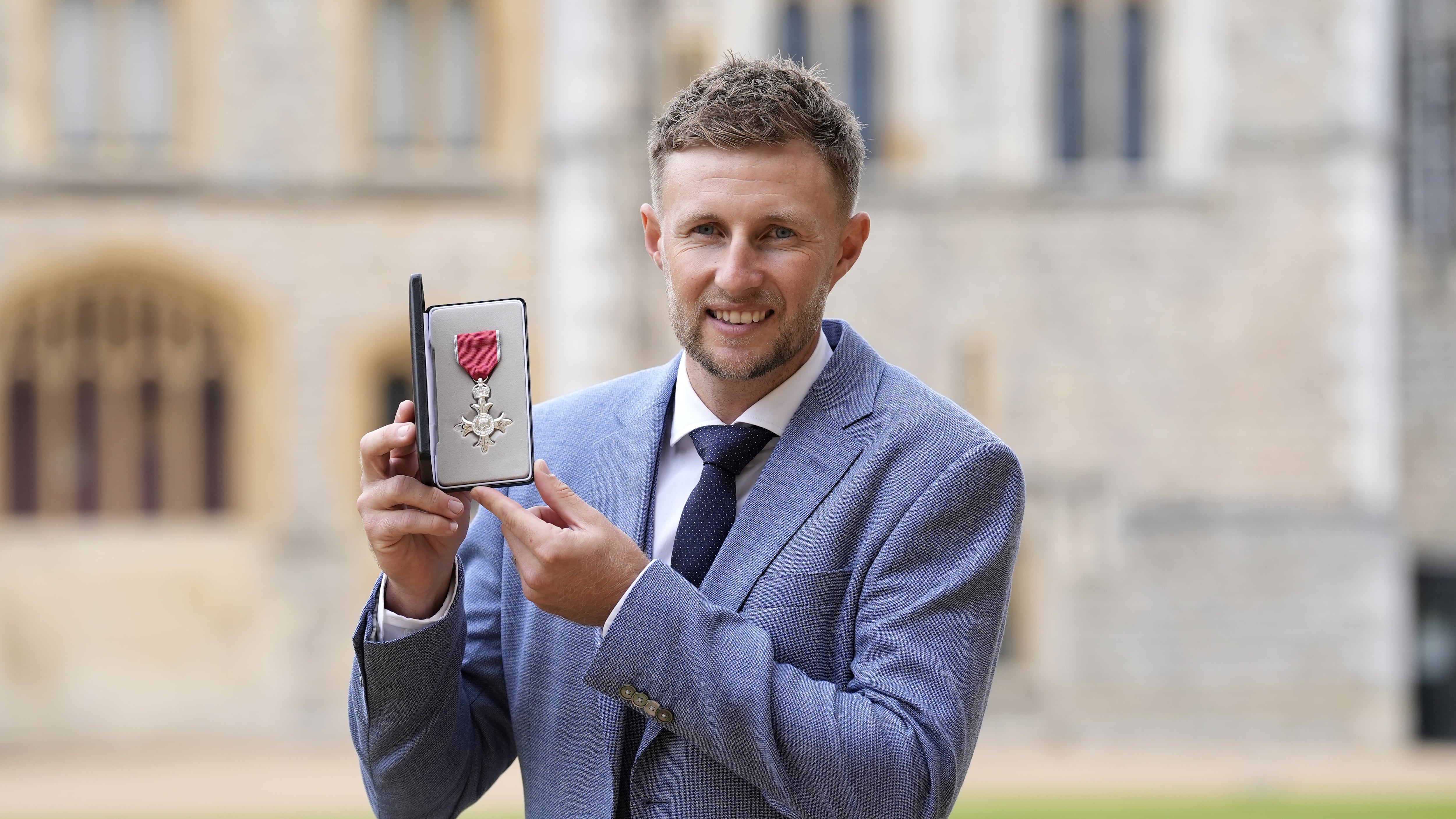 Joe Root after being made a Member of the Order of the British Empire e 12, 2024.