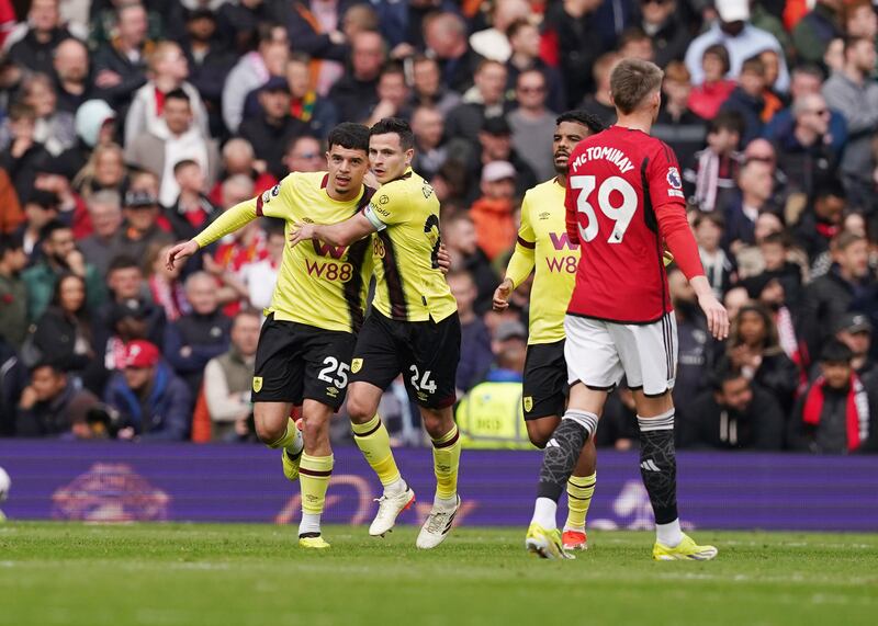 Burnley’s Zeki Amdouni pegged Manchester United back at the death