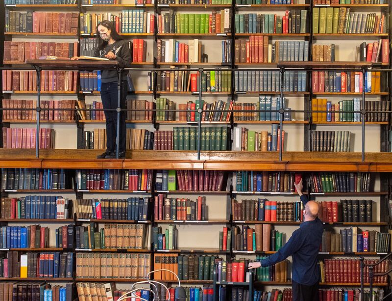 The London Library houses around one million books on 17 miles of shelves