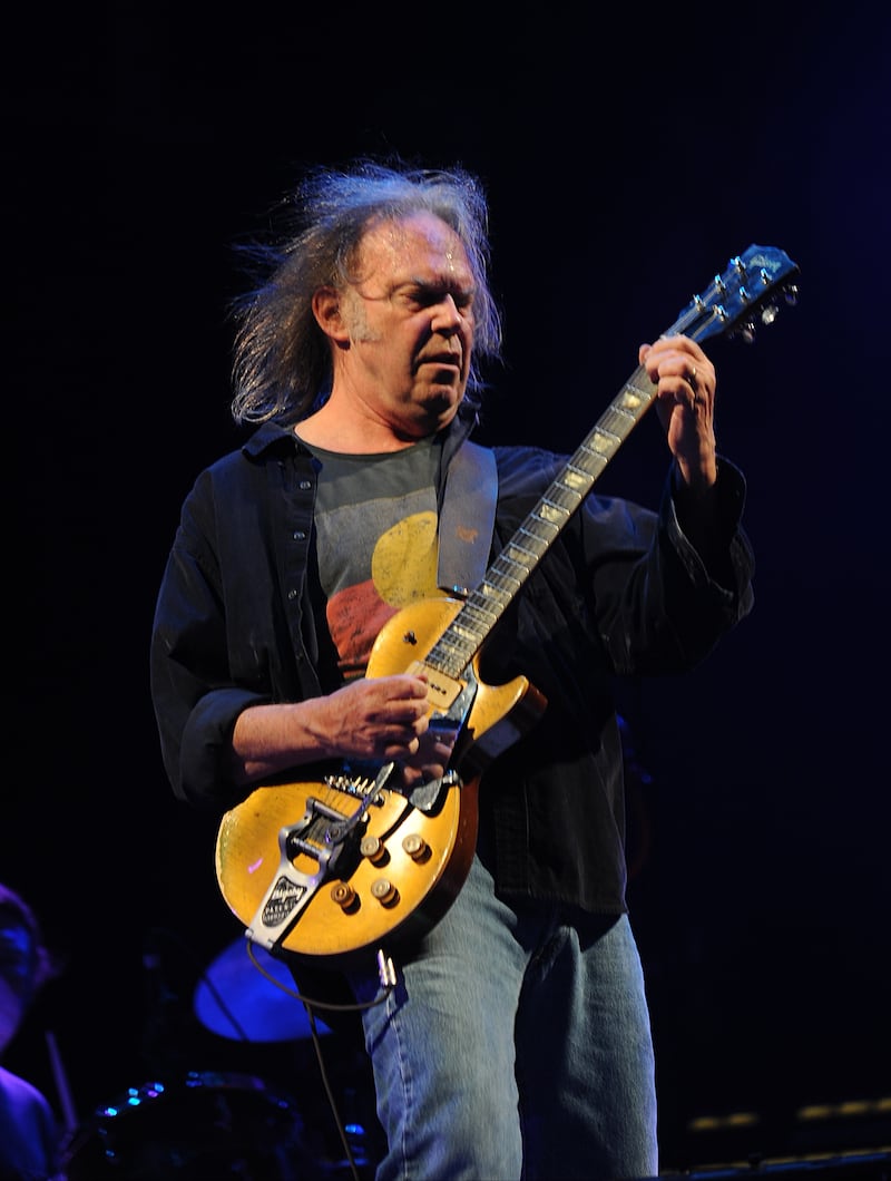 Neil Young headlined the Pyramid Stage at the 2009 Glastonbury Festival