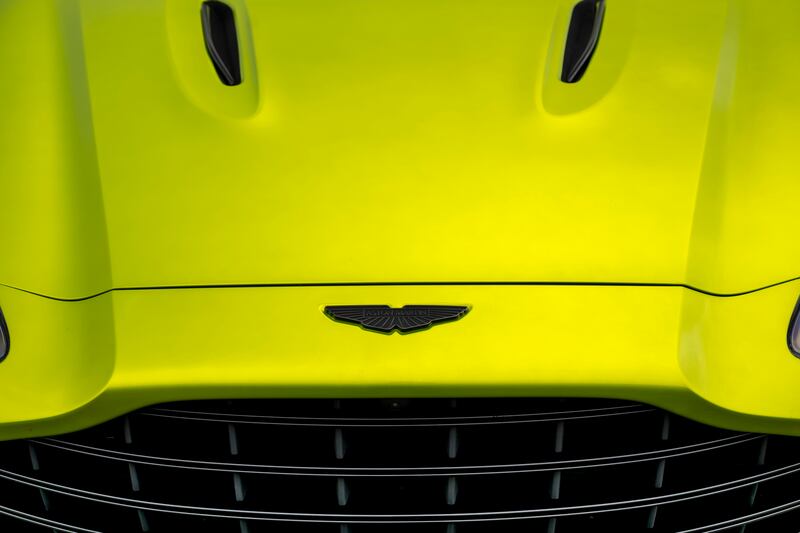 The DBX707 sports Aston’s latest logo