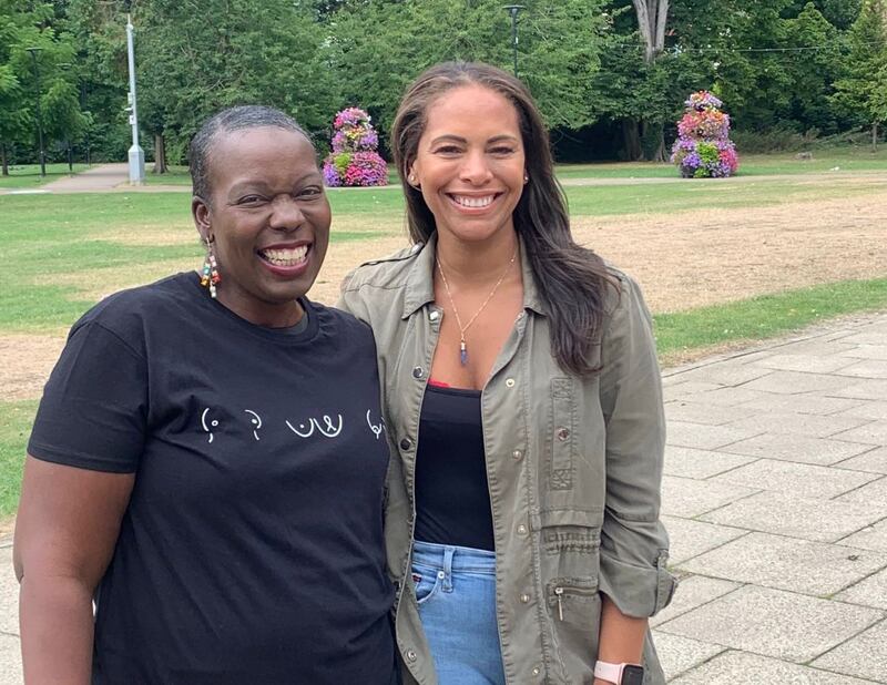 Rebecca Hartley and Rosie Coke (Prevent Breast Cancer)