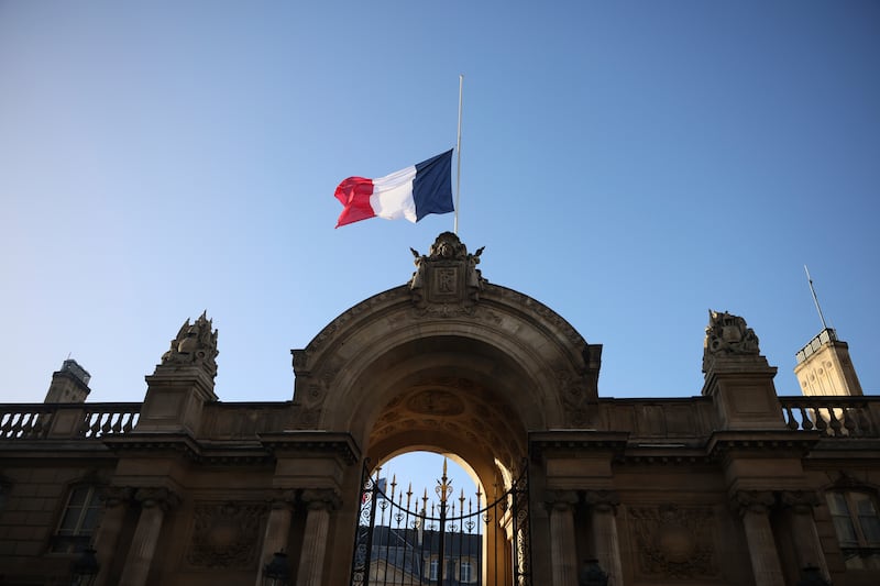 Flags were flown at half-mast (AP)