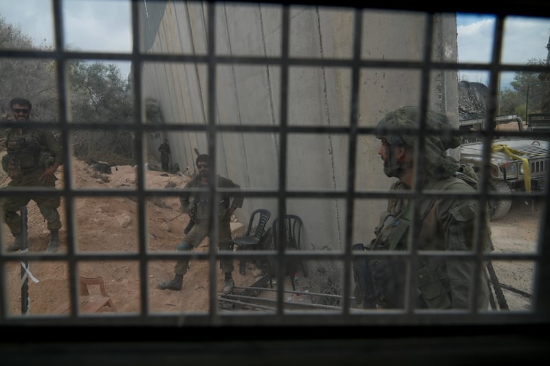 Israeli soldiers during a ground operation in southern Lebanon (Sam McNeil/AP)