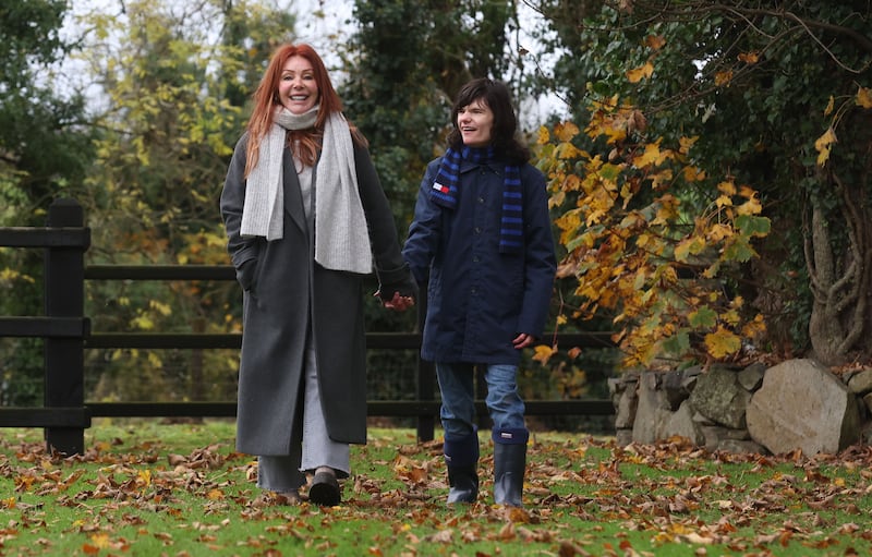 Billy Caldwell with his Mother Charlotte, six years after medicinal cannabis was  legalised.
PICTURE COLM LENAGHAN