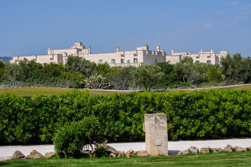The summit is being held at the luxury Borgo Egnazia complex in Italy’s Puglia region (Luca Bruno/AP)
