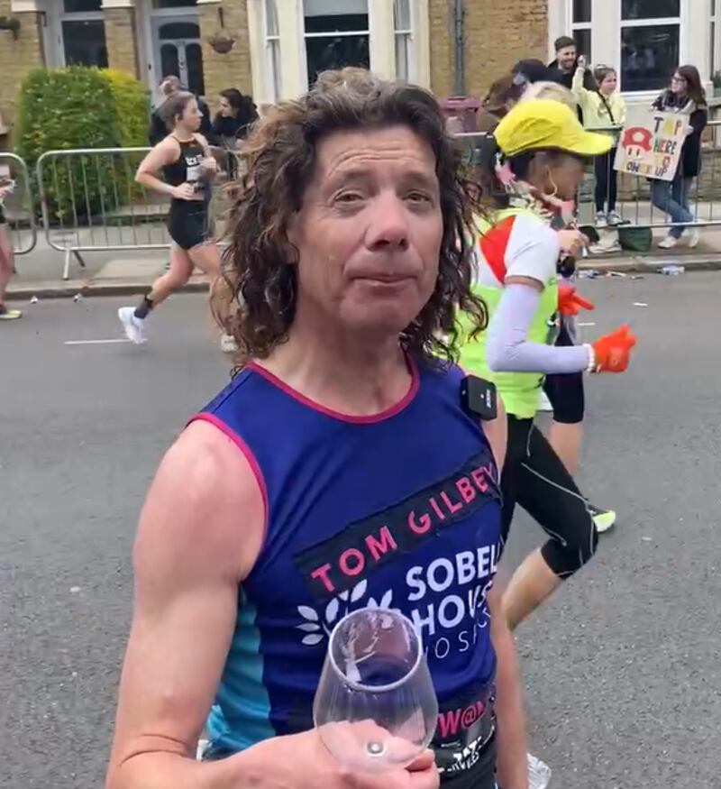 Tom Gilbey said the marathon went “really well”