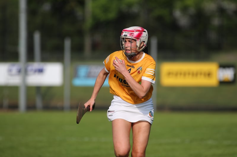 Clare McKillop looking for a pass on the field of play