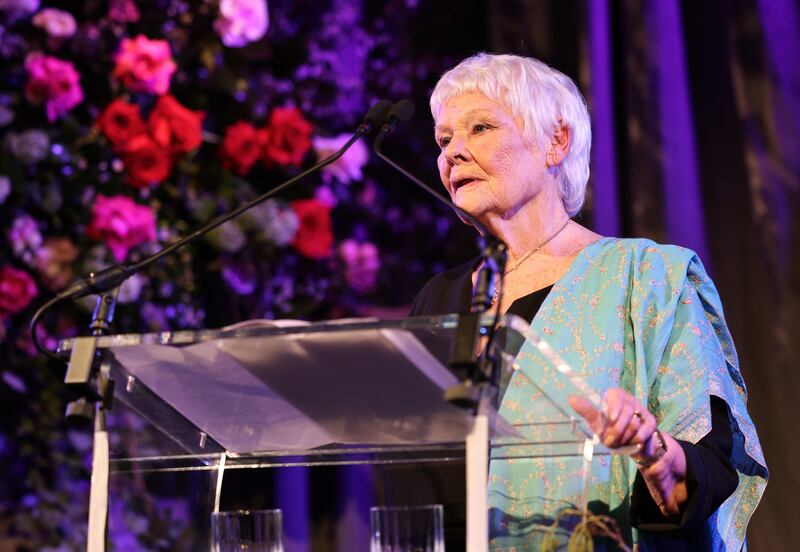 Dame Judi Dench performs on stage at a Celebration of Shakespeare event