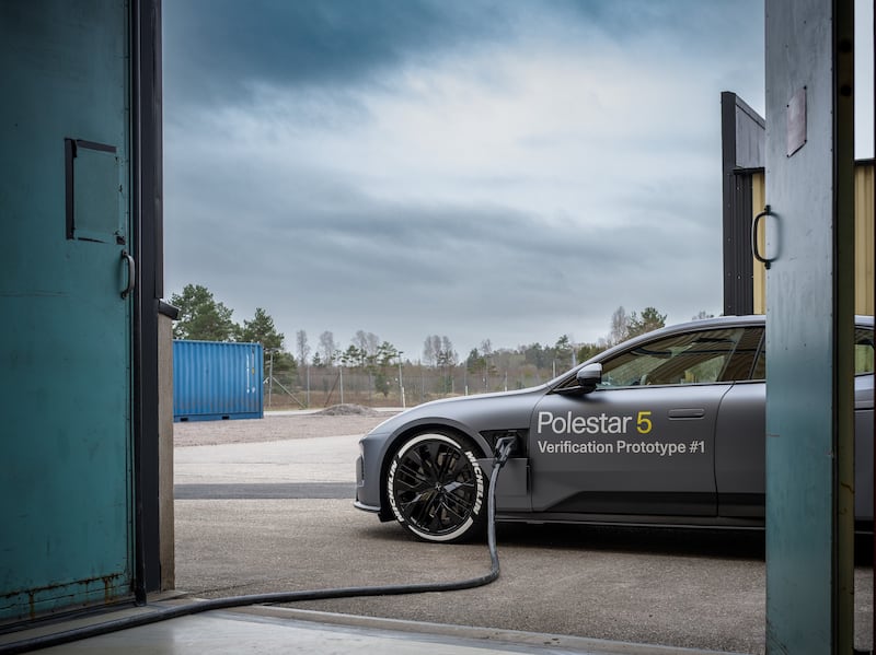 The experiment consisted of a Polestar 5 Prototype that took 10 minutes to charge from 10 to 80 per cent. (Credit: Polestar Media)