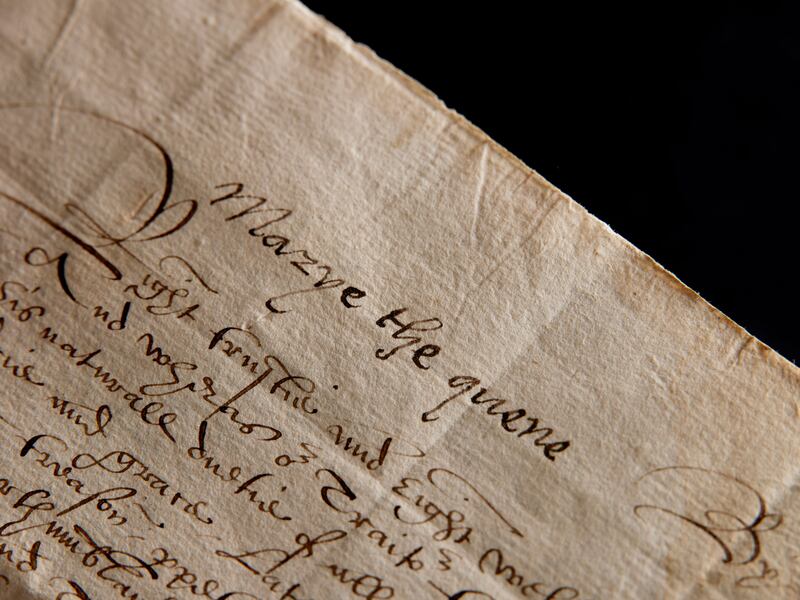 A letter from Mary I