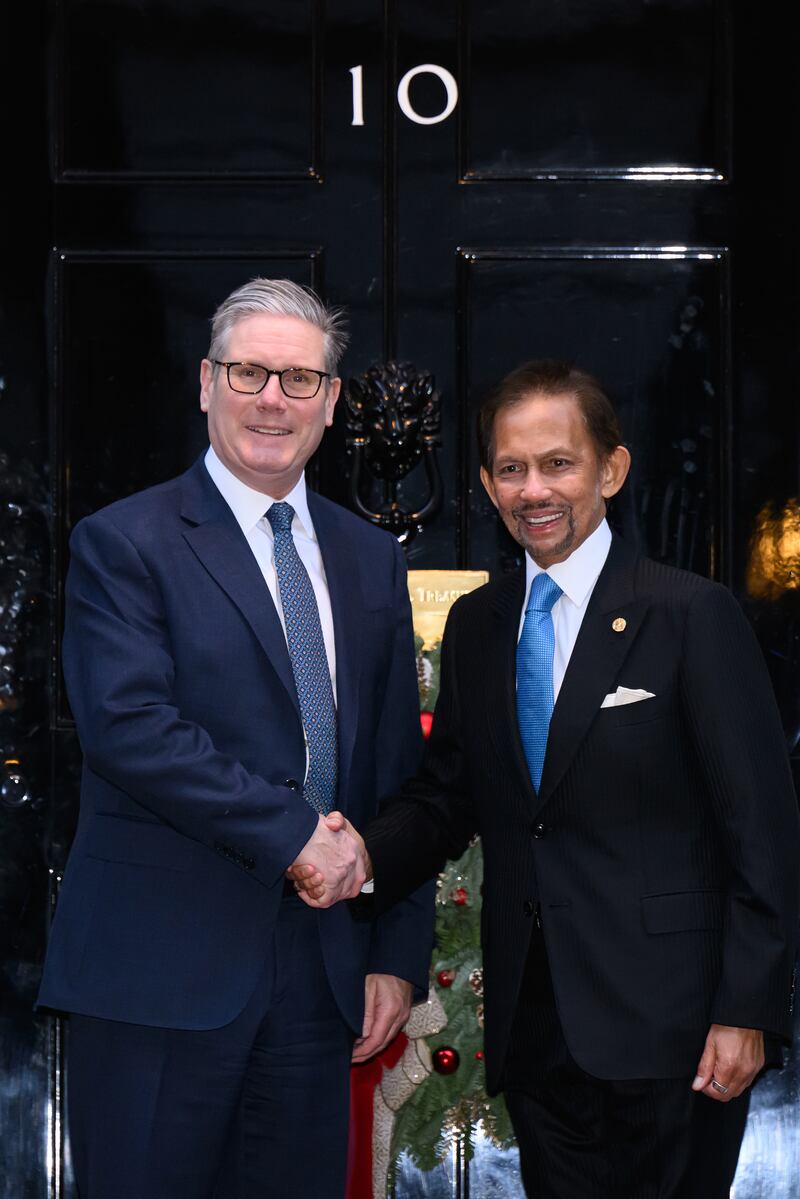 Prime Minister Sir Keir Starmer with the Sultan of Brunei