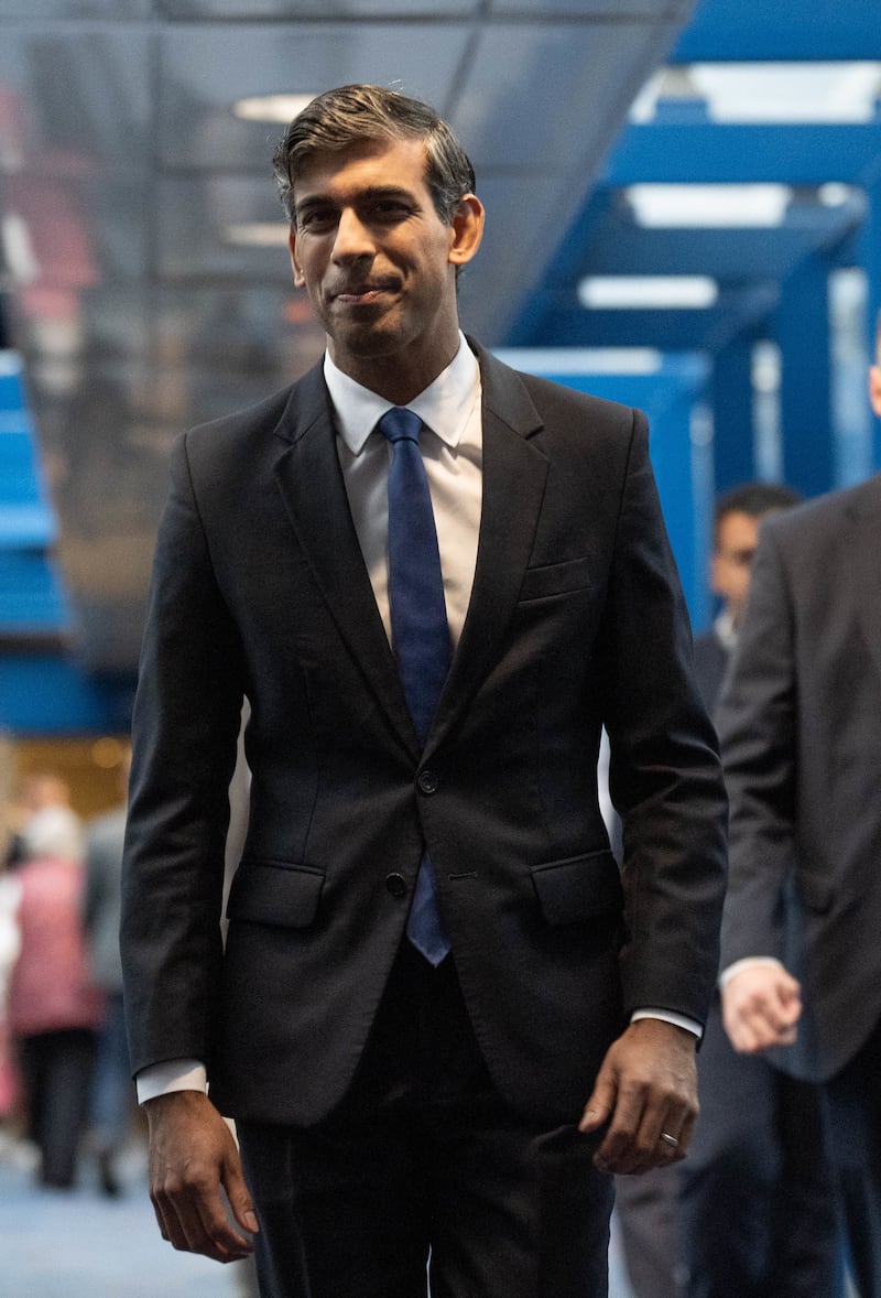 Rishi Sunak at the Conservative Party’s 2024 conference in Birmingham