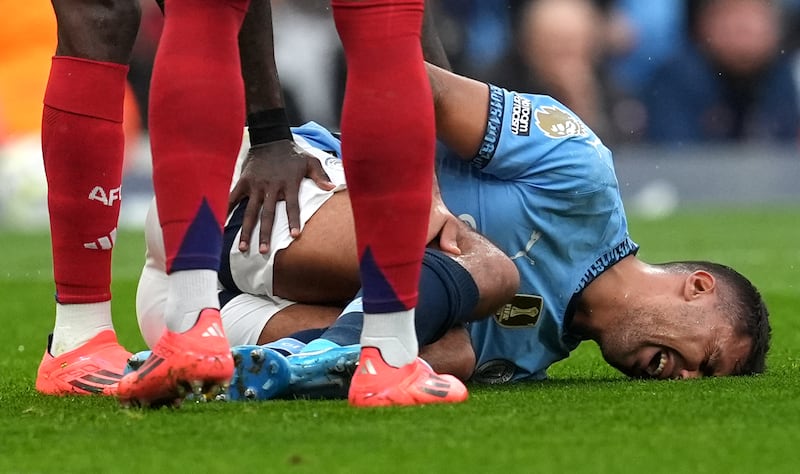 Rodri suffered a season-ending injury against Arsenal