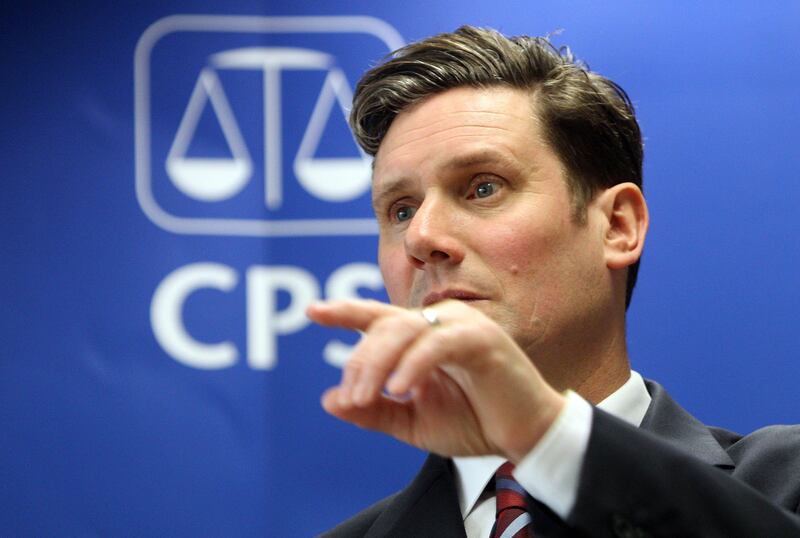 Keir Starmer when he was the director of public prosecutions