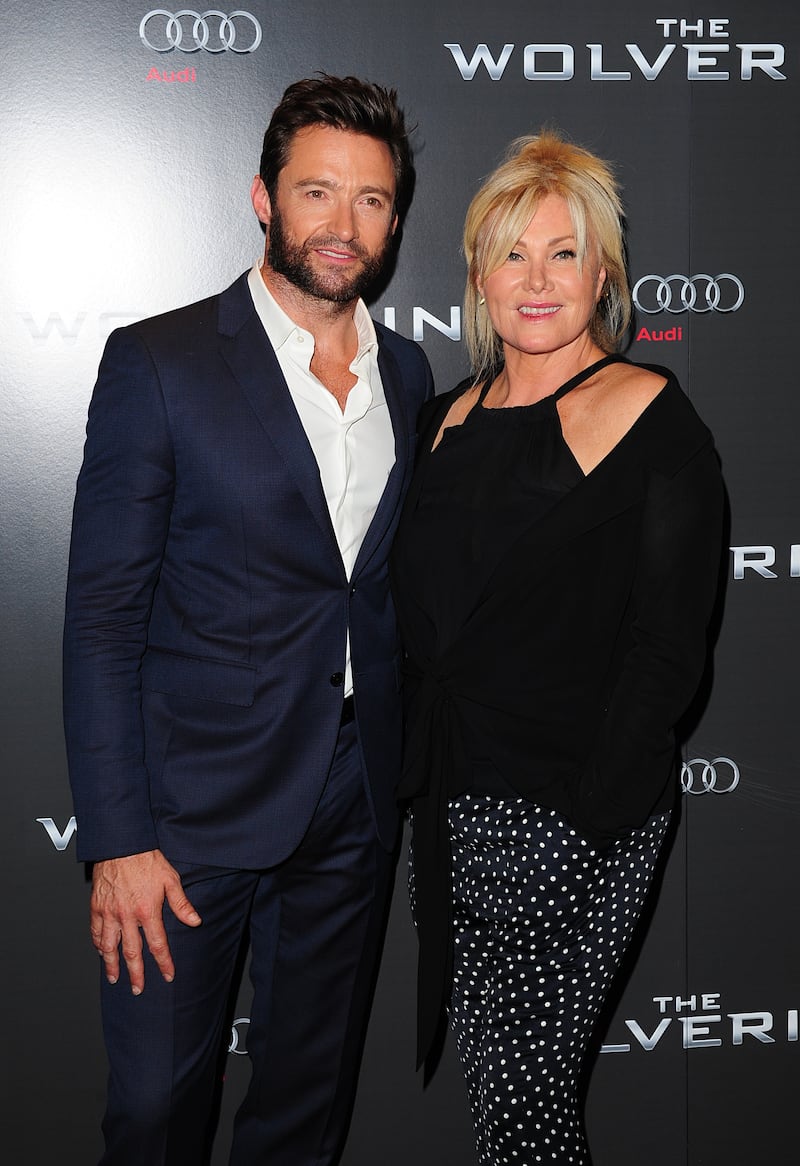 Hugh Jackman with estranged wife Deborra-Lee Furness