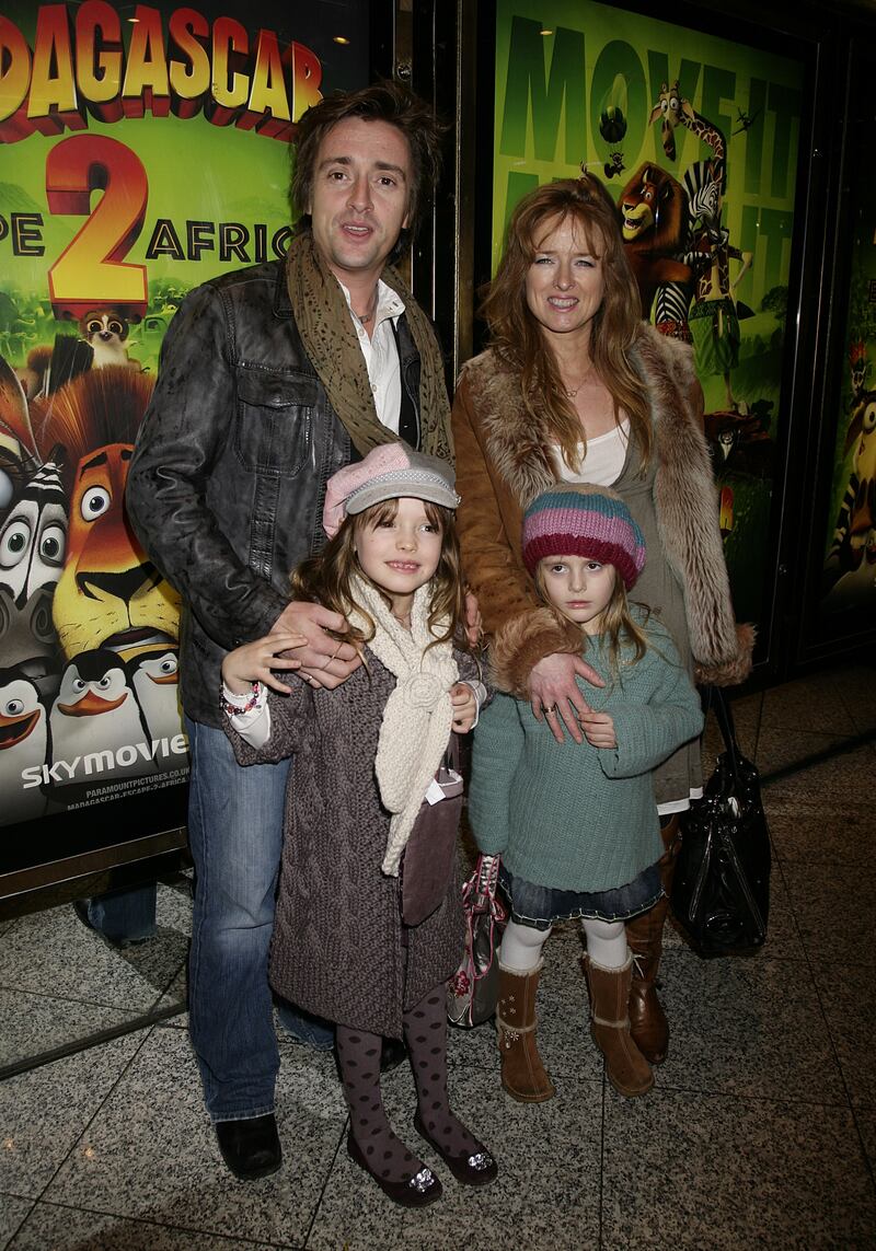 Richard Hammond, his wife Amanda and daughters Izzy and Willow, as children