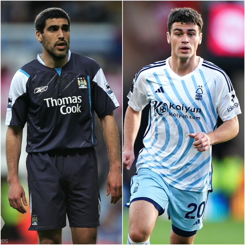 Claudio Reyna (left) and his son Gio (right)