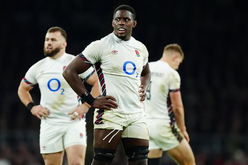 Itoje (centre) has previously deputised for George when the hooker has been replaced in the second half of games