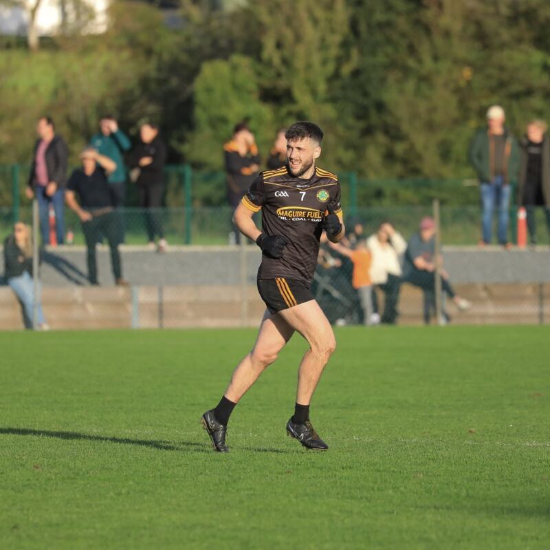 Erne Gaels captain Ryan Lyons.