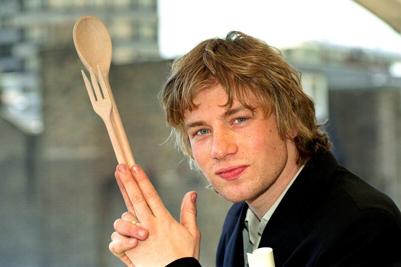 TV’s ‘Naked Chef’ Jamie Oliver,as he was known in 1999